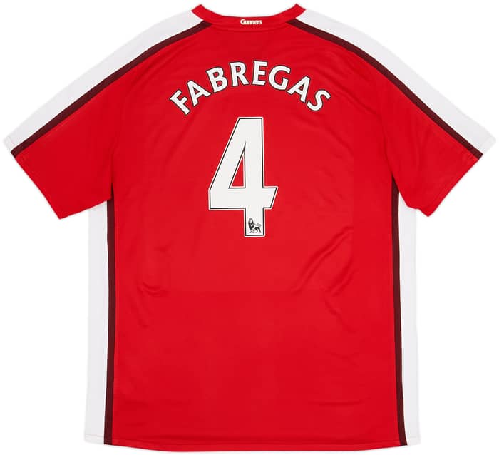 2008-10 Arsenal Home Shirt Fabregas #4 - 8/10 - (XXL)