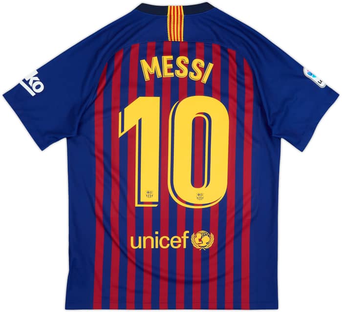 2018-19 Barcelona Home Shirt Messi #10 - 8/10 - (M)