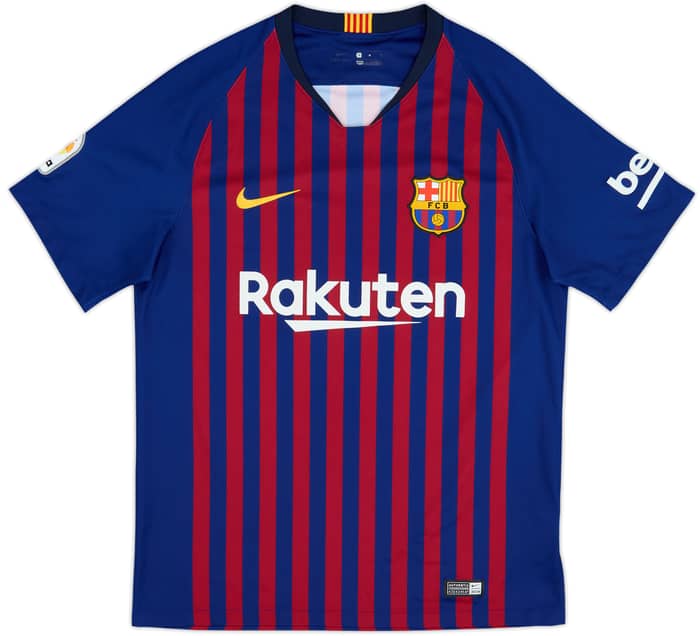 2018-19 Barcelona Home Shirt Messi #10 - 8/10 - (M)