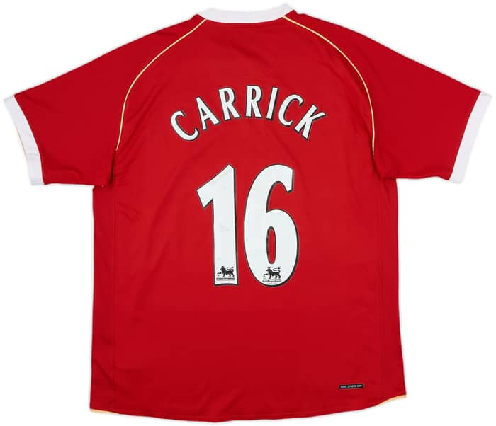 2006-07 Manchester United Home Shirt Carrick #16 - 7/10 - (L)