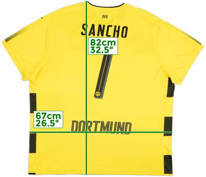 2017-18 Borussia Dortmund Home Shirt Sancho #7 - 10/10 - (3XL)