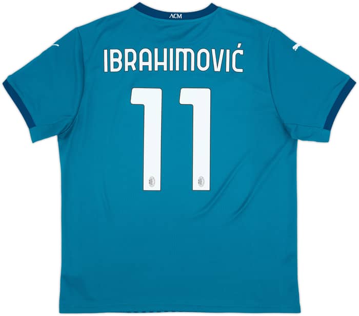 2020-21 AC Milan Third Shirt Ibrahimovic #11 - 9/10 - (XL)