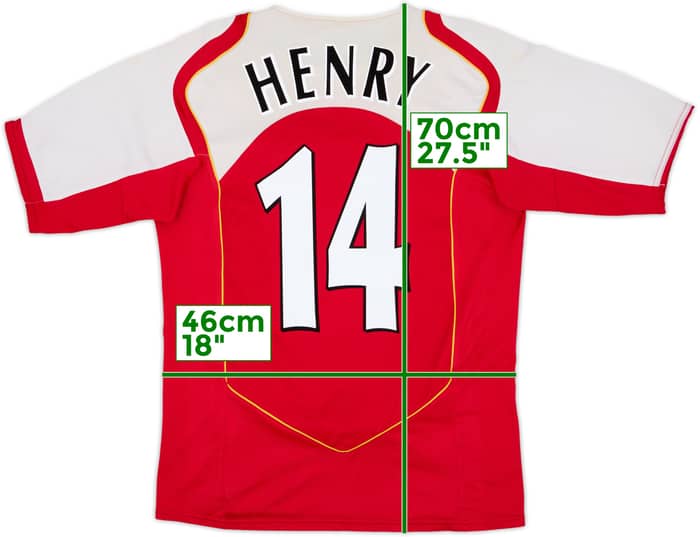 2004-05 Arsenal Home Shirt Henry #14 - 5/10 - (S)