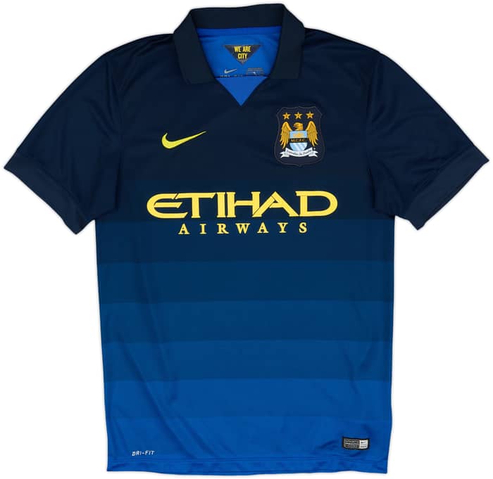 2014-15 Manchester City Away Shirt Kun Aguero #16 - 8/10 - (S)