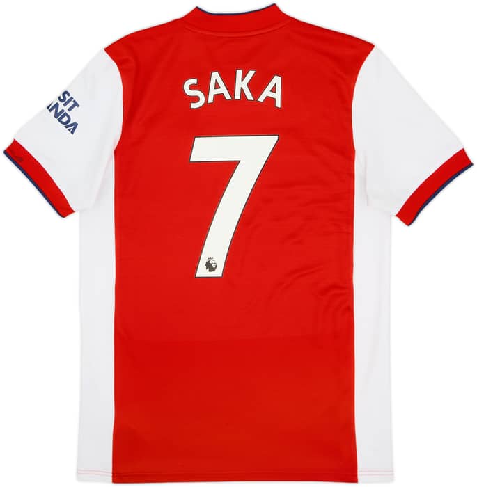 2021-22 Arsenal Home Shirt Saka #7 - 6/10 - (M)