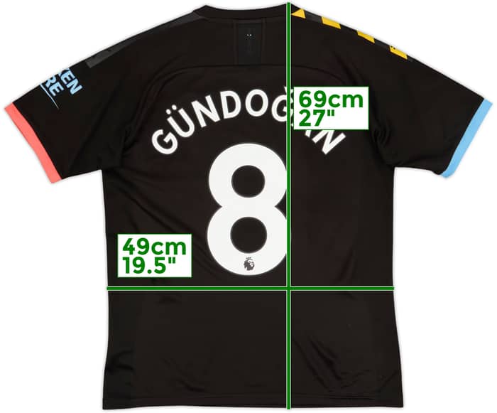 2019-20 Manchester City Away Shirt Gundogan #8 - 8/10 - (M)