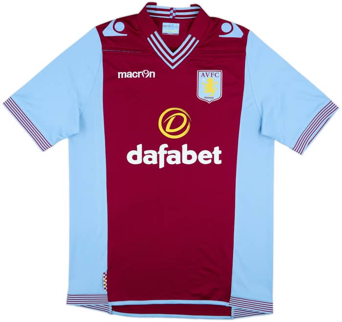 2013-14 Aston Villa Home Shirt Grealish #40 - 8/10 - (L)