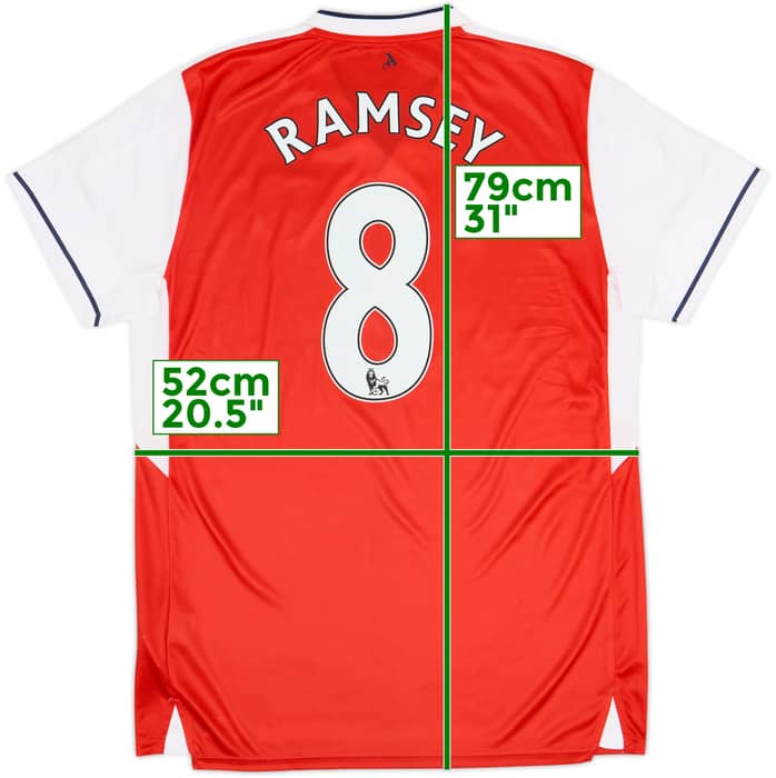 2016-17 Arsenal Home Shirt Ramsey #8 - 9/10 - (L)