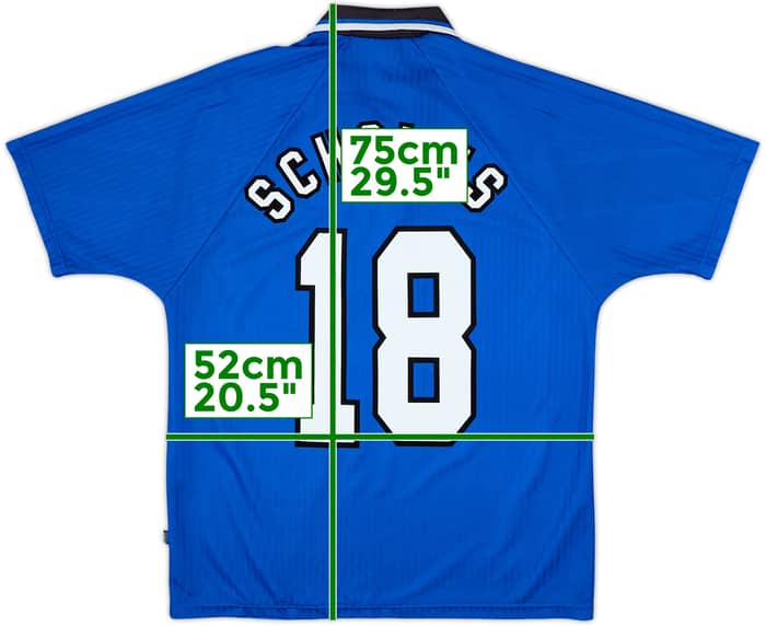 1996-98 Manchester United Third Shirt Scholes #18 - 7/10 - (M)