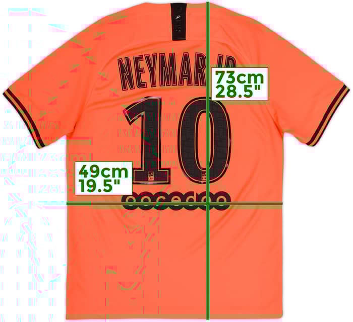 2019-20 Paris Saint-Germain Away Shirt Neymar Jr #10 - 9/10 - (M)