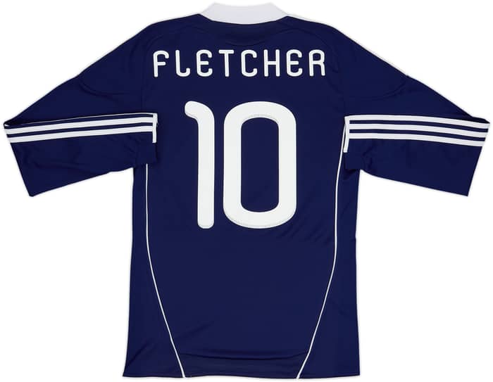 2010-11 Scotland Home L/S Shirt Fletcher #10 - 10/10 - (S)