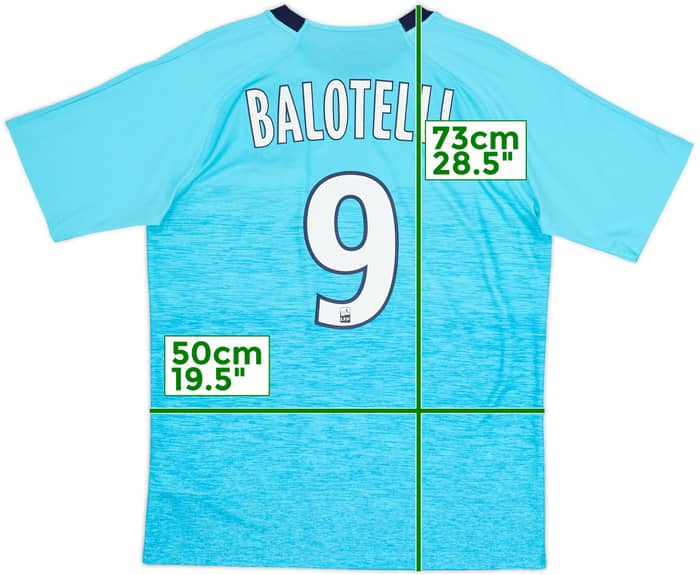 2018-19 Olympique Marseille Third Shirt Balotelli #9 - 10/10 - (M)