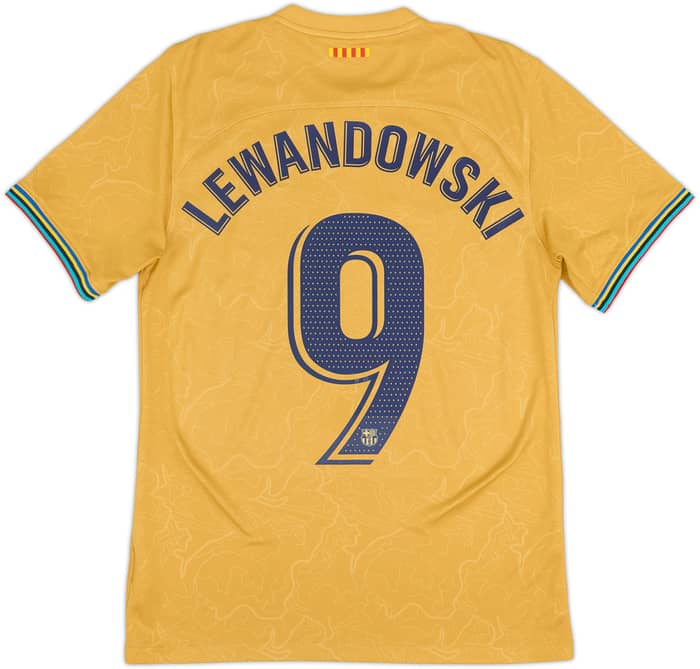 2022-23 Barcelona Camiseta Visitante Lewandowski #9 - 8/10 - (S)