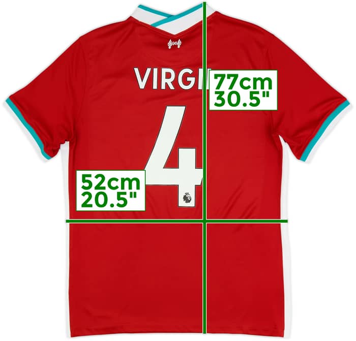 2020-21 Liverpool Home Shirt Virgil #4 - 8/10 - (L)
