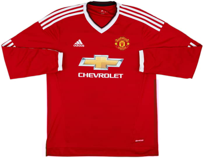 2015-16 Manchester United Home L/S Shirt Rooney #10 - 10/10 - (L)
