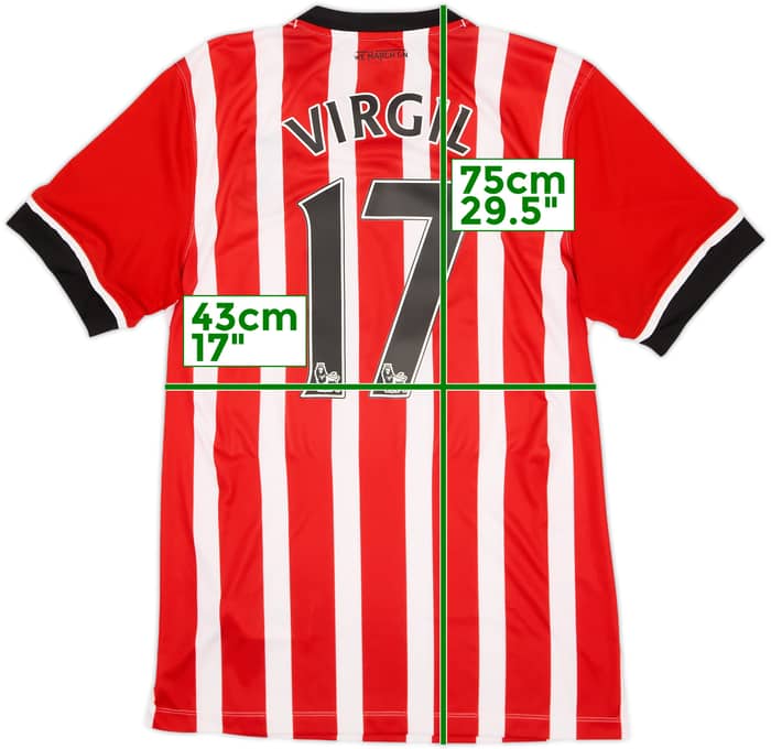 2016-17 Southampton Home Shirt Virgil #17 - 7/10 - (M)