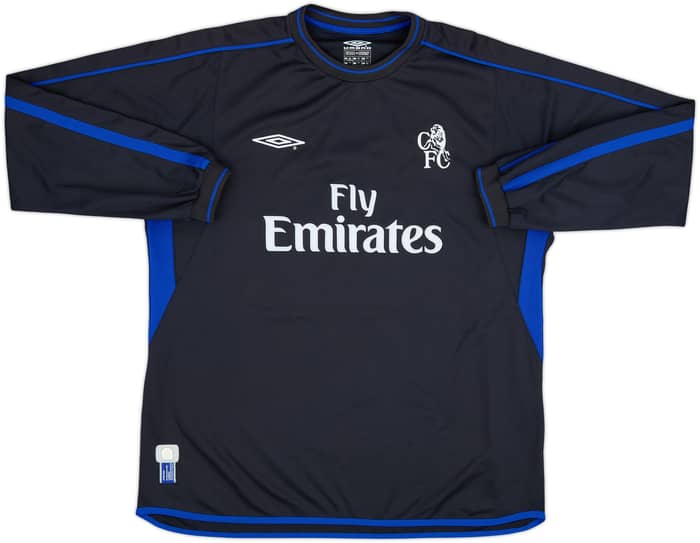 2002-04 Chelsea Away L/S Shirt Zola #25 - 8/10 - (XXL)