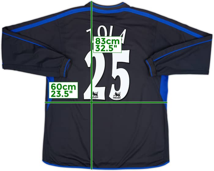 2002-04 Chelsea Away L/S Shirt Zola #25 - 8/10 - (XXL)