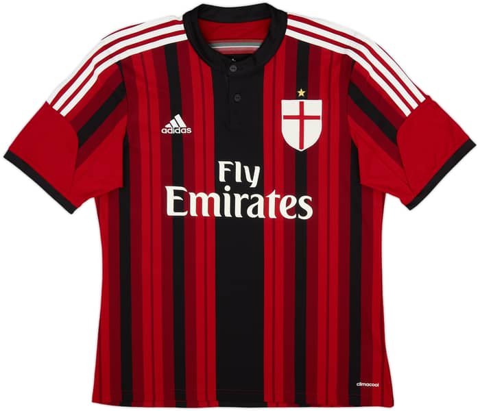 2014-15 AC Milan Home Shirt Balotelli #45 - 6/10 - (L)
