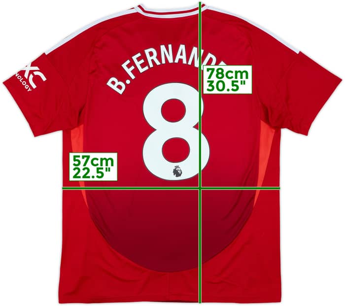 2024-25 Manchester United Home Shirt B.Fernandes #8 - 9/10 - (XL)
