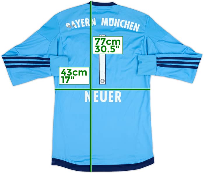 2015-16 Bayern Munich GK Shirt Neuer #1 - 4/10 - (S)