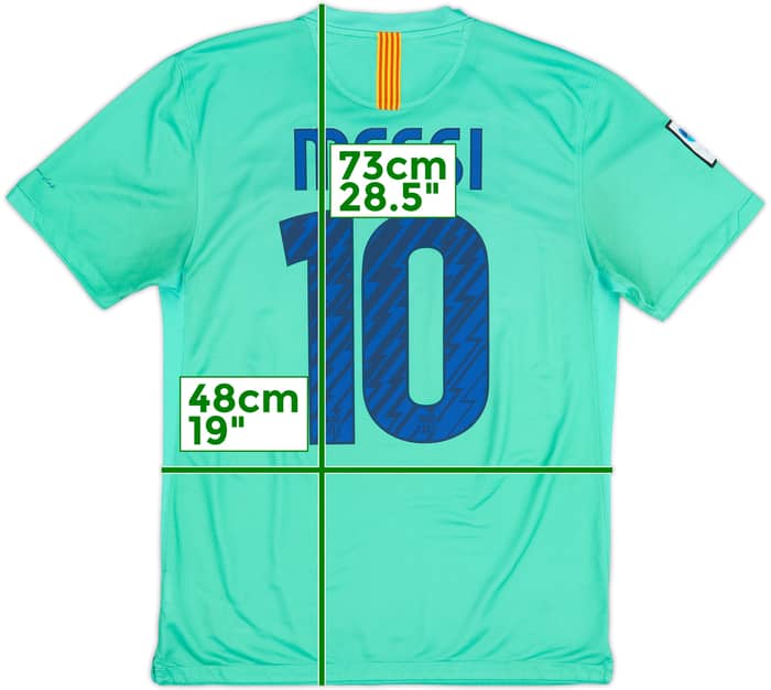 2010-11 Barcelona Away Shirt Messi #10 - 6/10 - (M)