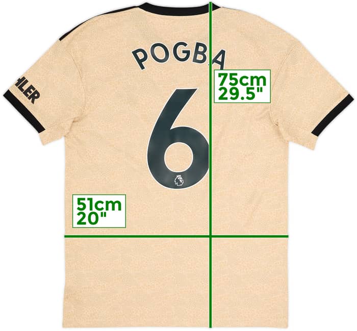 2019-20 Manchester United Away Shirt Pogba #6 - 10/10 - (M)