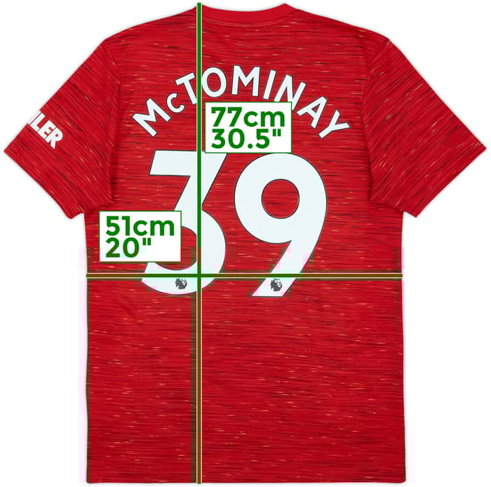 2020-21 Manchester United Home Shirt McTominay #39 - 8/10 - (M)