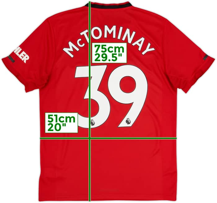 2019-20 Manchester United Home Shirt McTominay #39 - 9/10 - (M)