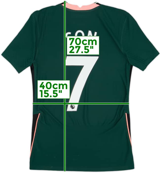 2020-21 Tottenham Authentic Away Shirt Son #7 - 8/10 - (XS)