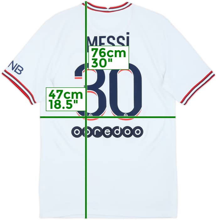2021-22 Paris Saint-Germain Fourth Shirt Messi #30 - 8/10 - (S)