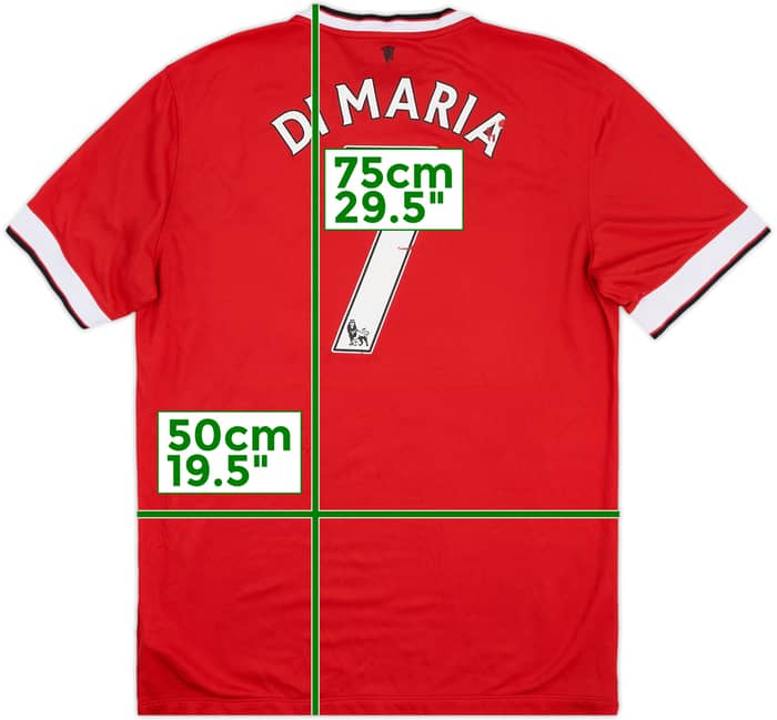 2014-15 Manchester United Home Shirt Di Maria #7 - 5/10 - (L)