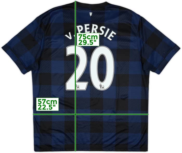 2013-14 Manchester United Away Shirt V.Persie #20 - 6/10 - (XL)