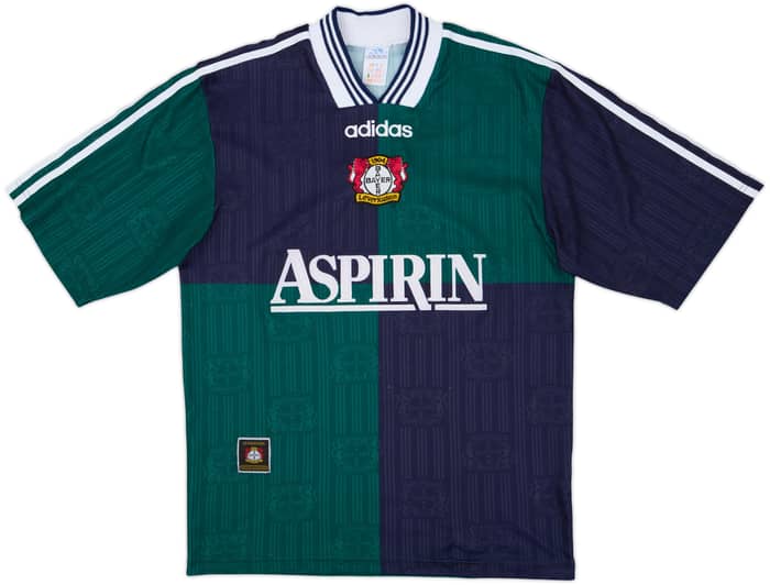 Camiseta de visitante del Bayer Leverkusen 1997-98 - 8/10 - (S)