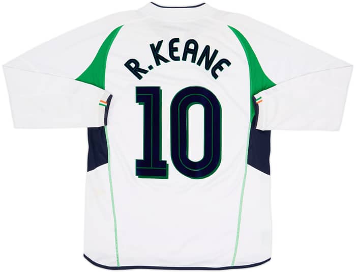 2002-03 Ireland Away L/S Shirt R.Keane #10 - 6/10 - (M)