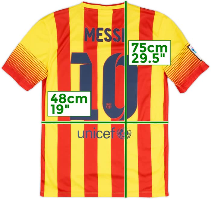 2013-15 Barcelona Away Shirt Messi #10 - 9/10 - (S)