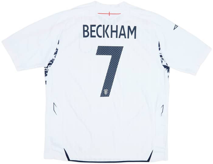 2007-09 England Home Shirt Beckham #7 - 6/10 - (XXL)