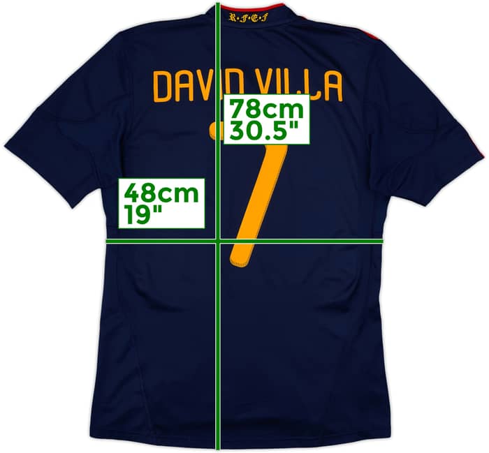 2010-11 Spain Away Shirt David Villa #7 - 10/10 - (M)