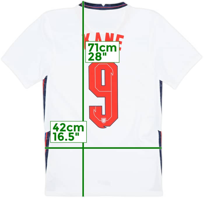 2020-22 England Home Shirt Kane #9 - 9/10 - (XS)