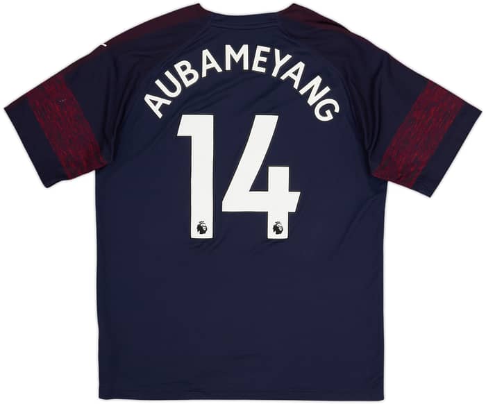 2018-19 Arsenal Away Shirt Aubameyang #14 - 6/10 - (L)
