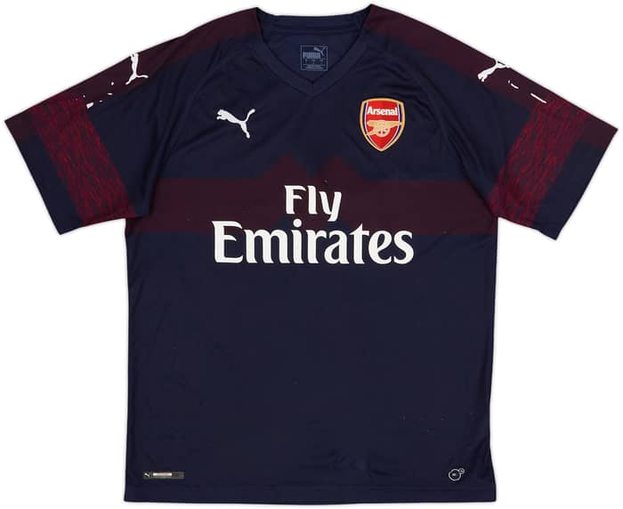 2018-19 Arsenal Away Shirt Aubameyang #14 - 6/10 - (L)