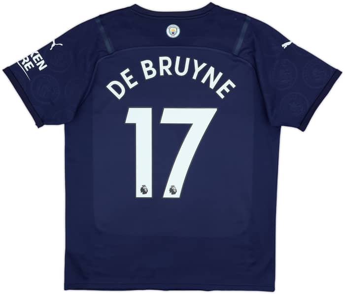 2021-22 Manchester City Third Shirt De Bruyne #17 - 9/10 - (L)