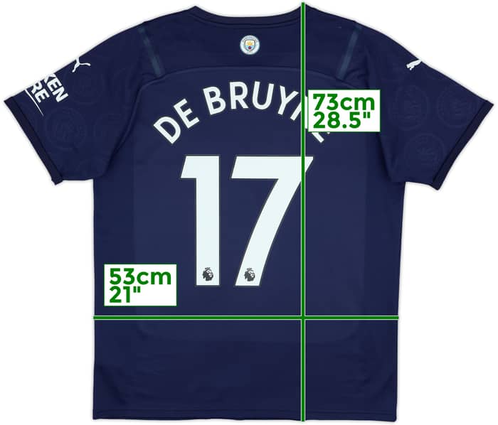 2021-22 Manchester City Third Shirt De Bruyne #17 - 9/10 - (L)