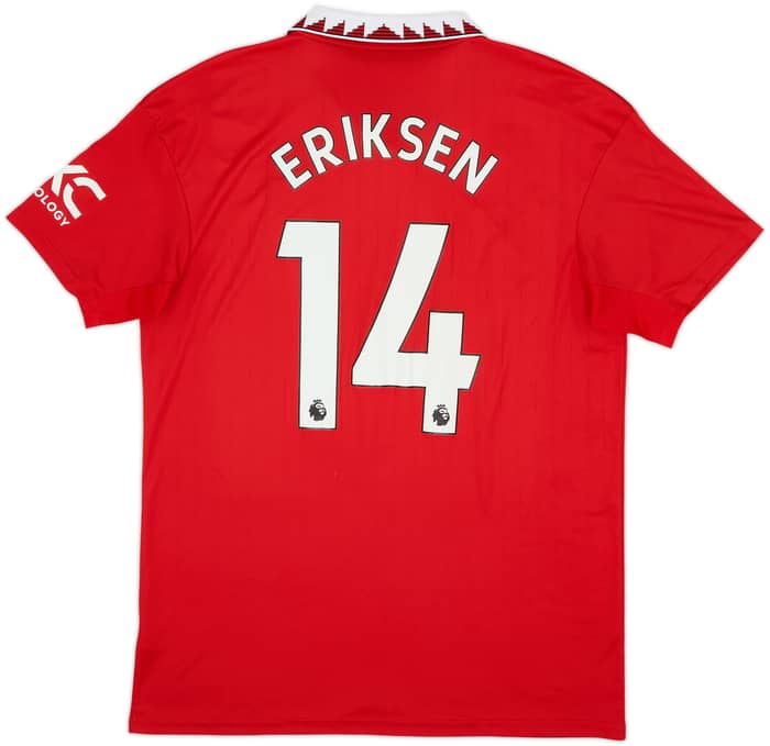 2022-23 Manchester United Home Shirt Eriksen #14 - 8/10 - (L)