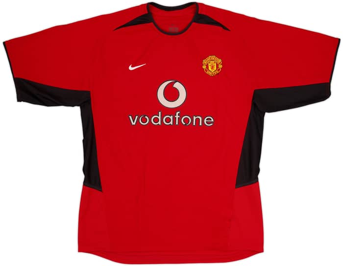 2002-04 Manchester United Home Shirt Beckham #7 - 9/10 - (L)