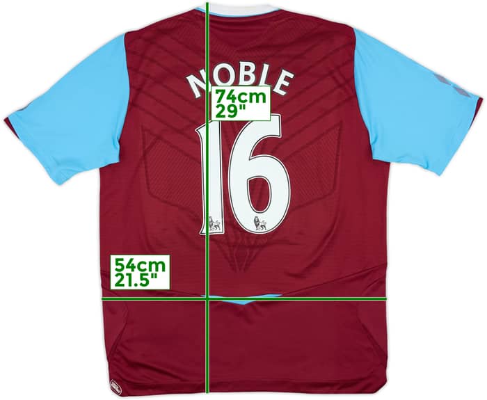 2008-09 West Ham Home Shirt Noble #16 - 7/10 - (L)