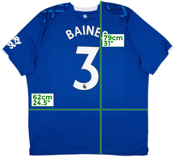 2018-19 Everton Home Shirt Baines #3 - 7/10 - (3XL)