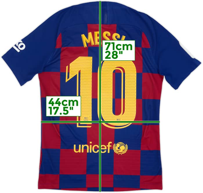 2019-20 Barcelona Authentic Home Shirt Messi #10 - 7/10 - (S)