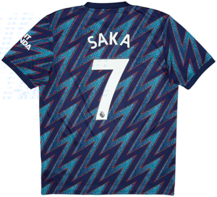 2021-22 Arsenal Third Shirt Saka #7 - 8/10 - (M)