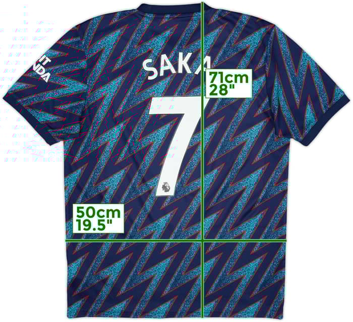 2021-22 Arsenal Third Shirt Saka #7 - 8/10 - (M)